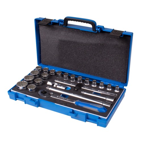 Набор торцевых головок с принадлежностями 1/2", двенадцатигранные, 8-32 мм, 23 предмета KING TONY 40