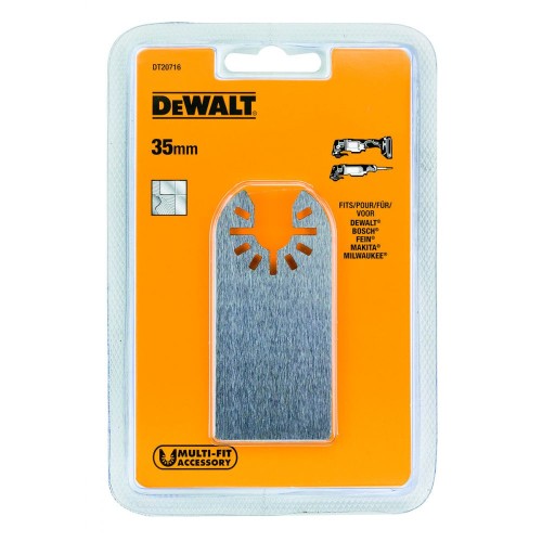 Насадка для МФИ DeWalt DT20716 гибкий шпатель 35мм