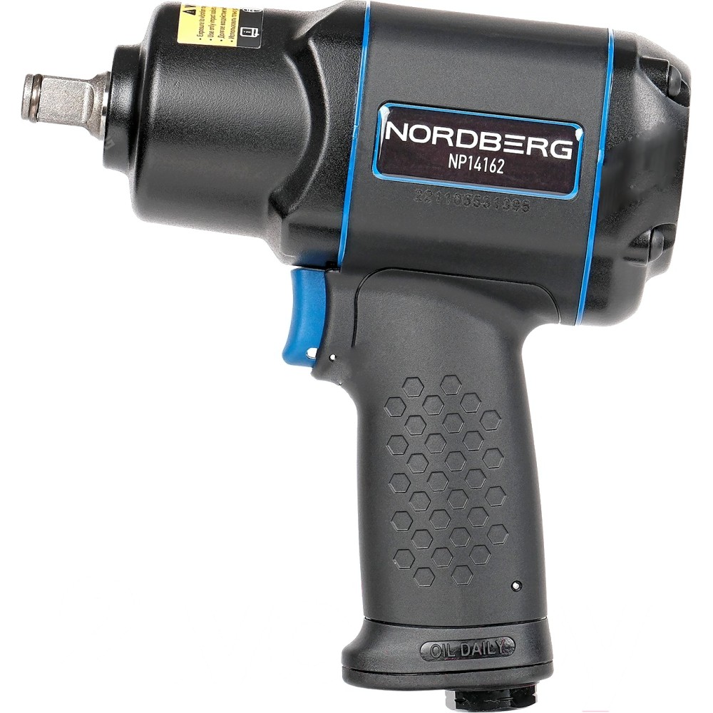 Пневмогайковерт ударный 1/2", 1620Нм NORDBERG NP14162