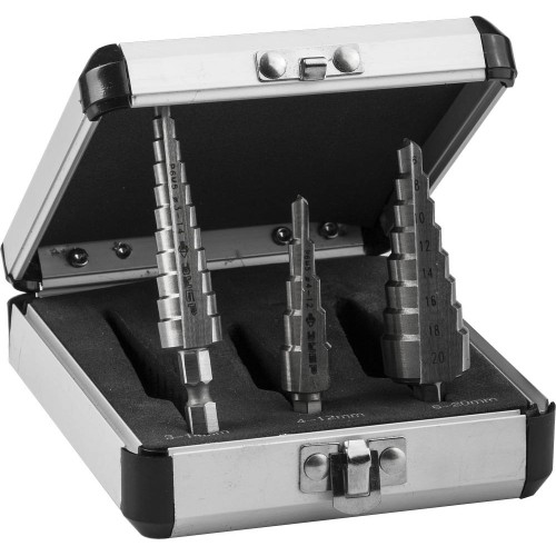 ЗУБР 3-20 мм, 3 шт, сталь Р6М5, набор ступенчатых сверл (29670-3-20-H3)