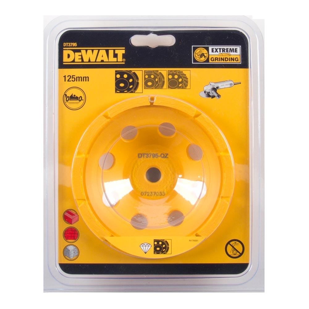 Чашка алмазная шлифовальная DeWalt DT3795 125мм