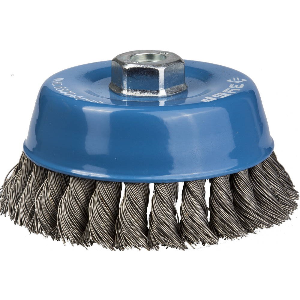 ЗУБР 120 мм, стальная проволока 0.5 мм, чашечная щетка-крацовка для УШМ (35275-120)