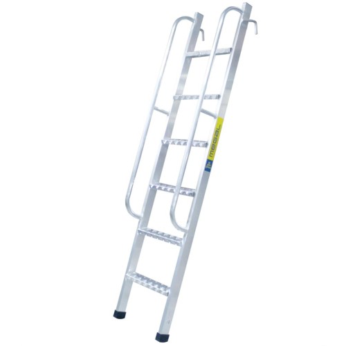 Лестница приставная стеллажная MEGAL ЛПС - 4,0 с поручнями