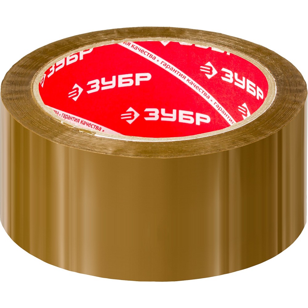 ЗУБР 48 мм, 60 м, 50 мкм, коричневая, упаковочная клейкая лента (12033-50)