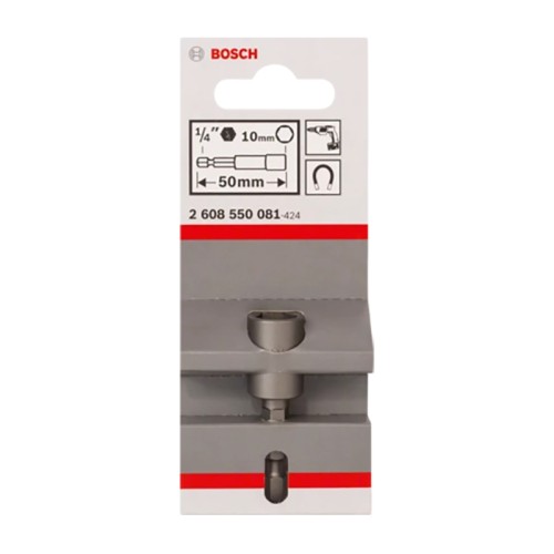 Головка Bosch магнитная торцевая 1/4'' 10х50мм (081)