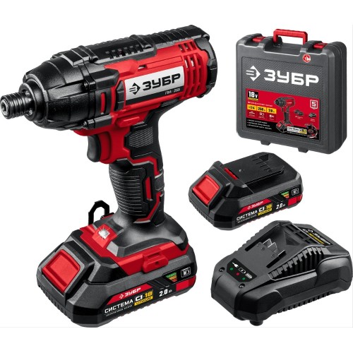 Аккумуляторный винтоверт ЗУБР ГВЛ-255-22 ударный