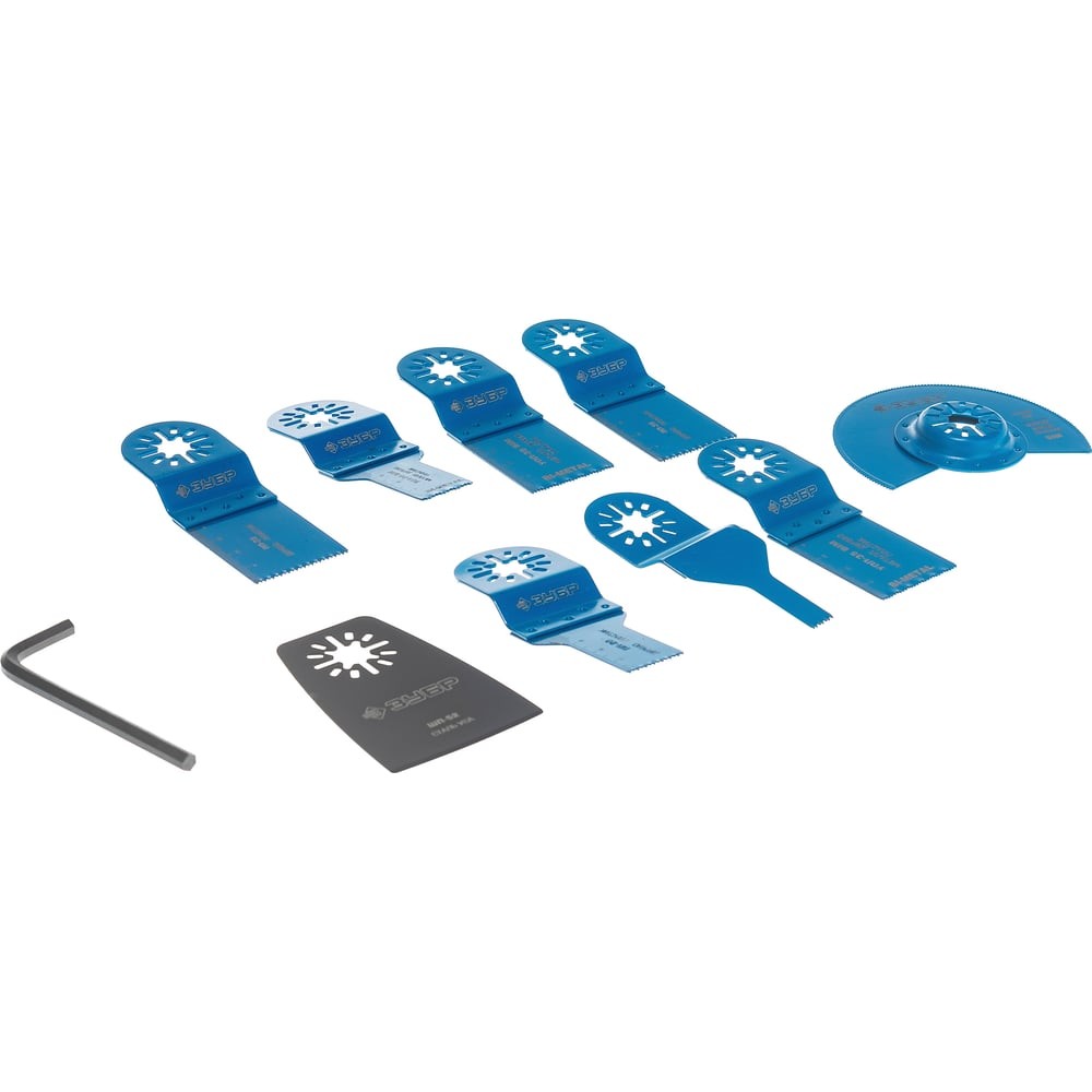 ЗУБР НР-9 UniLock, OIS-хвост., 9 предм., набор насадок для реноватора, Профессионал (15576)