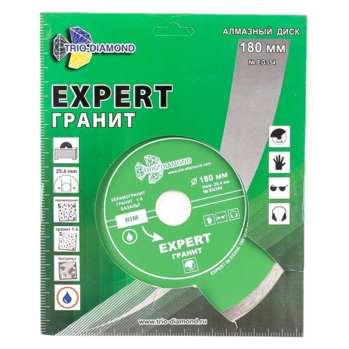 Диск алмазный по граниту Trio-Diamond Hot press 180х25.4 (EG354)