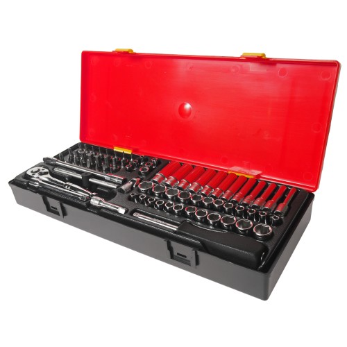 Набор головок 1/4" комбинированный 73 предмета в кейсе JTC-K2731