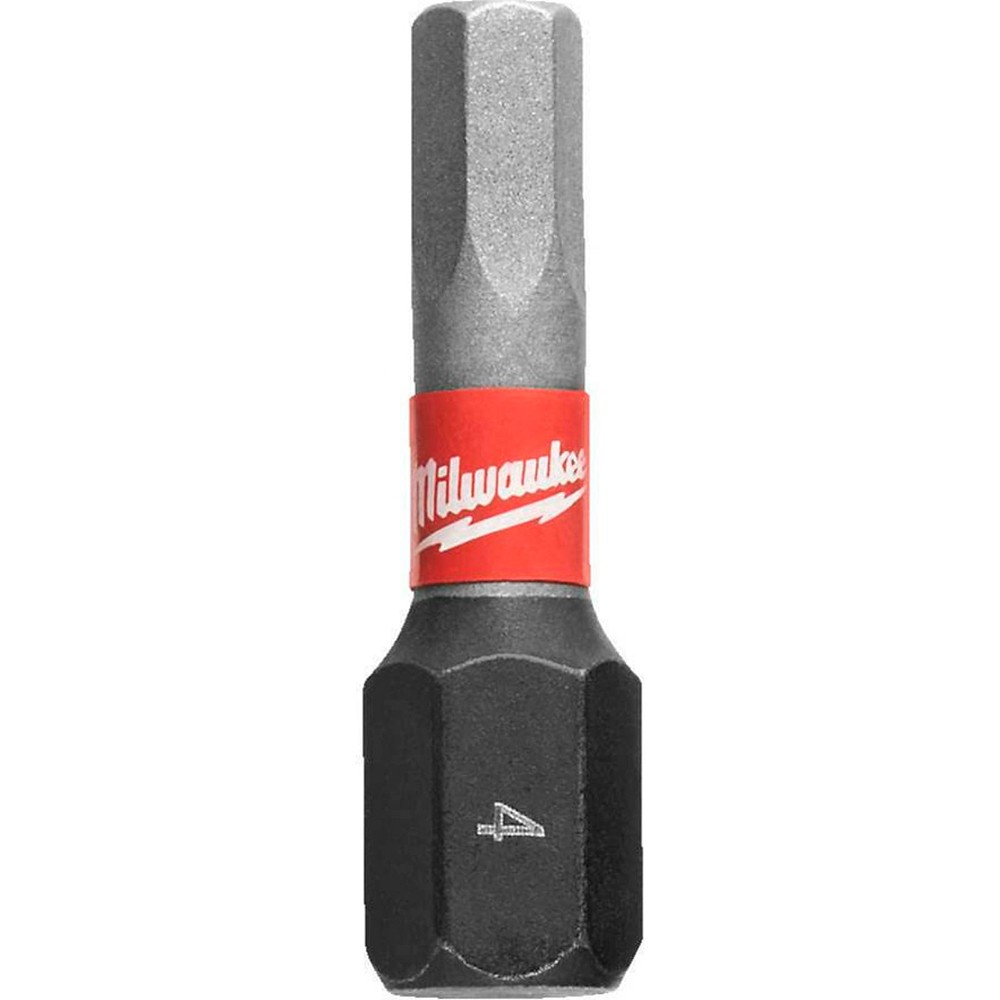 Бита Milwaukee SHOCKWAVE HEX4x25мм 2шт (895)