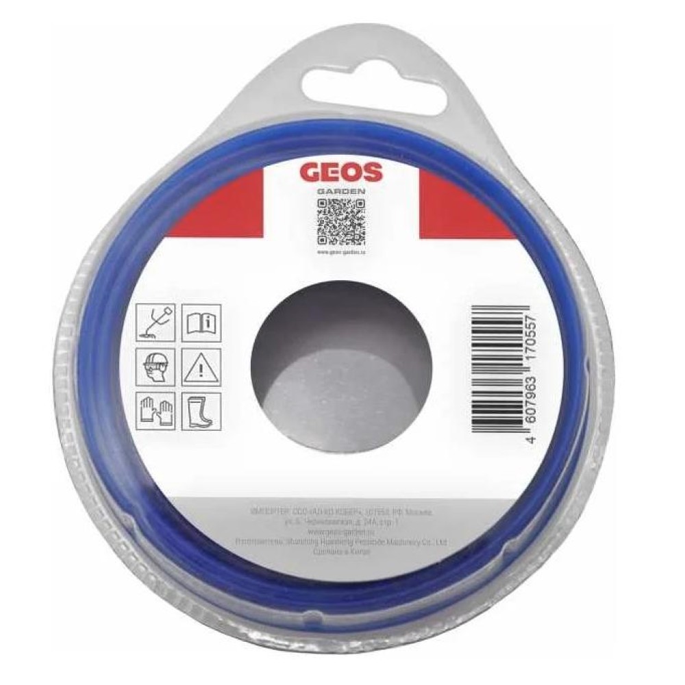 Леска GEOS 2 мм,15 м, круглое сечение в блистере