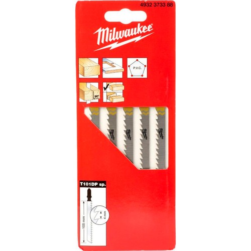 Пилка для лобзика по дереву Milwaukee T101DP 105мм 5шт (388)