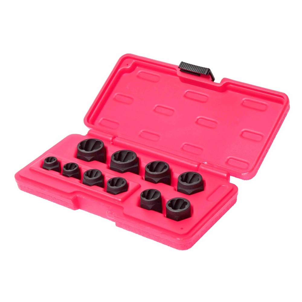 Набор головок для поврежденных болтов и гаек 8-19мм 10 предметов в кейсе JTC