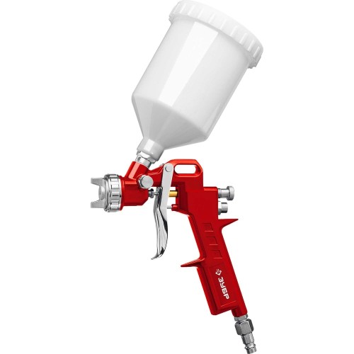 ЗУБР MS 200-3, 1.2, 1.5, 1.8 мм, пневматический краскопульт с верхним бачком (06458)
