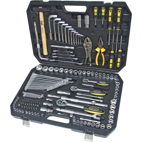 Набор инструмента ЭВРИКА 1/4"&3/8"&1/2"DR 6-гранный 142 предмета