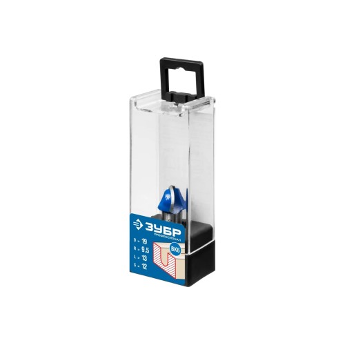 Фреза ЗУБР Профессионал пазовая галтельная 19х13мм радиус 9.5мм (28751-19-13)