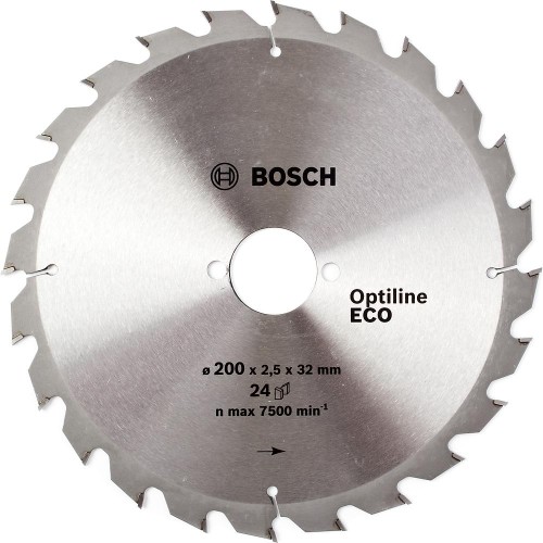 Диск пильный по дереву Bosch Optiline ECO 200х32мм 24T (791)