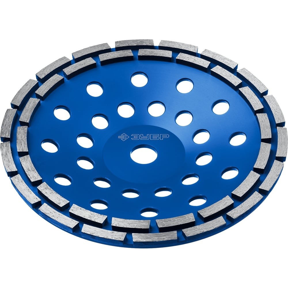 ЗУБР d 230 мм, двухрядная алмазная шлифовальная чашка, Профессионал (33372-230)