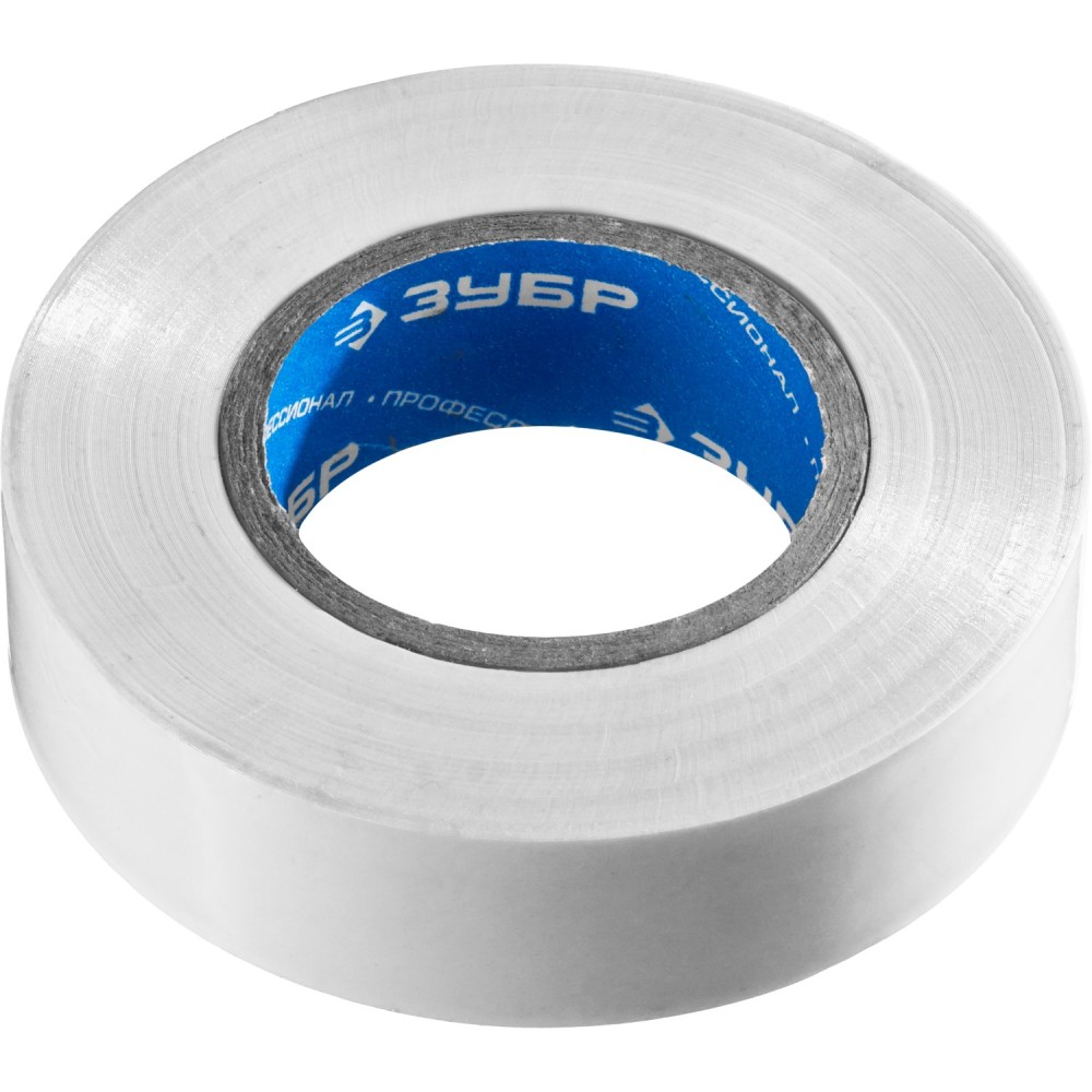 Изолента ЗУБР ЭЛЕКТРИК-20 19мм белая 20м