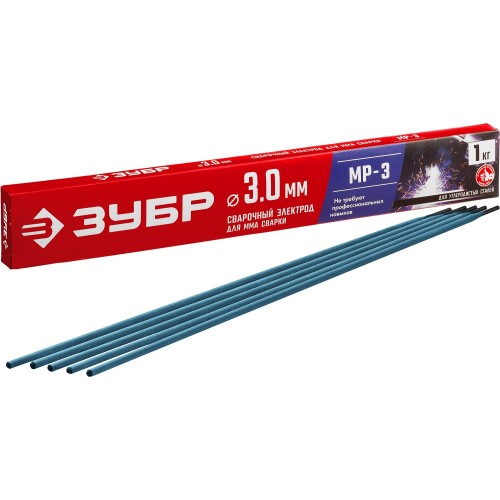 Электрод сварочный ЗУБР МР-3 3х350мм 1 кг
