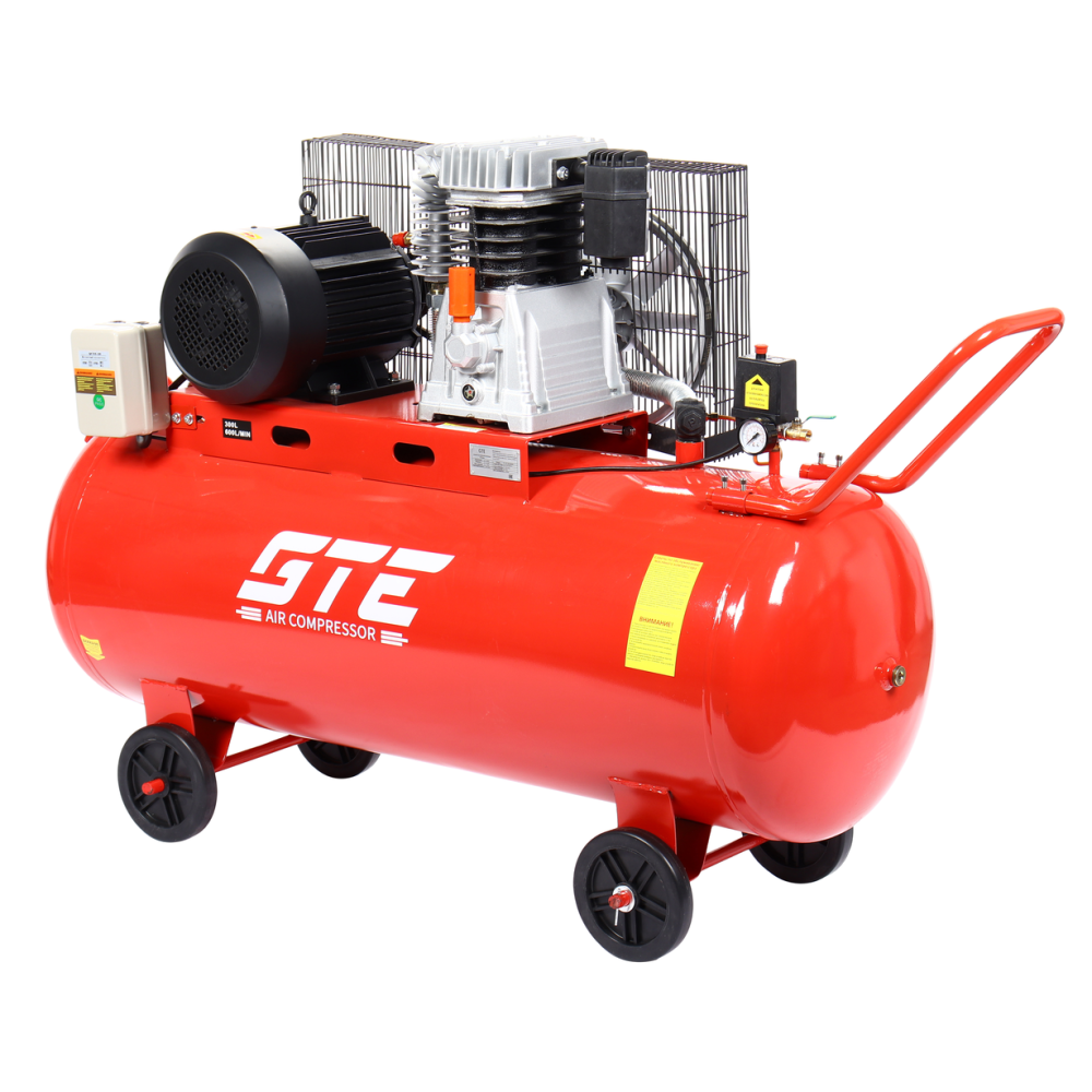 Компрессор поршневой ременной 380В 600л/мин. ресивер-300л одноступенчатый GTE