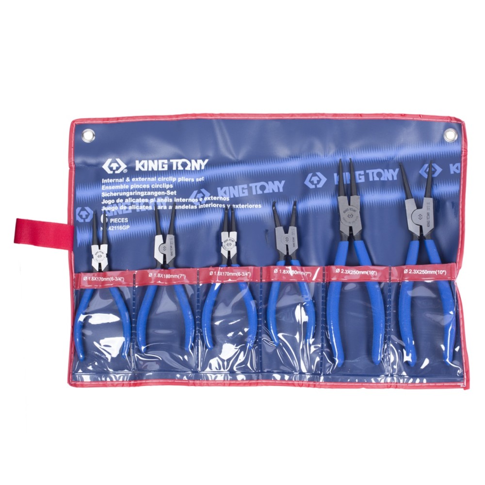 Набор съемников стопорных колец KINGTONY 6 предметов