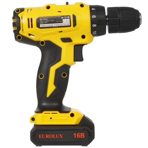 Дрель-шуруповерт аккумуляторная Eurolux ДА-16/2Li
