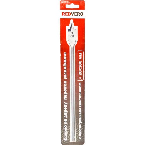 Сверло по дереву REDVERG HCS 20x300мм перовое (600851)