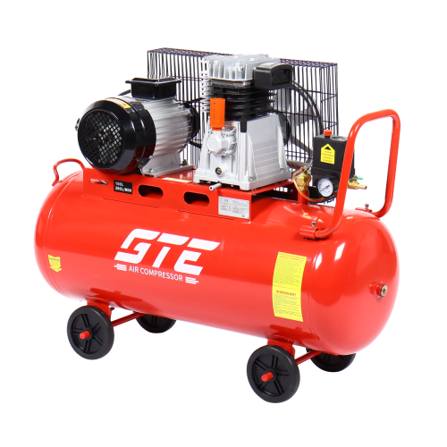 Компрессор поршневой ременной 380В 300л/мин. ресивер-100л одноступенчатый GTE