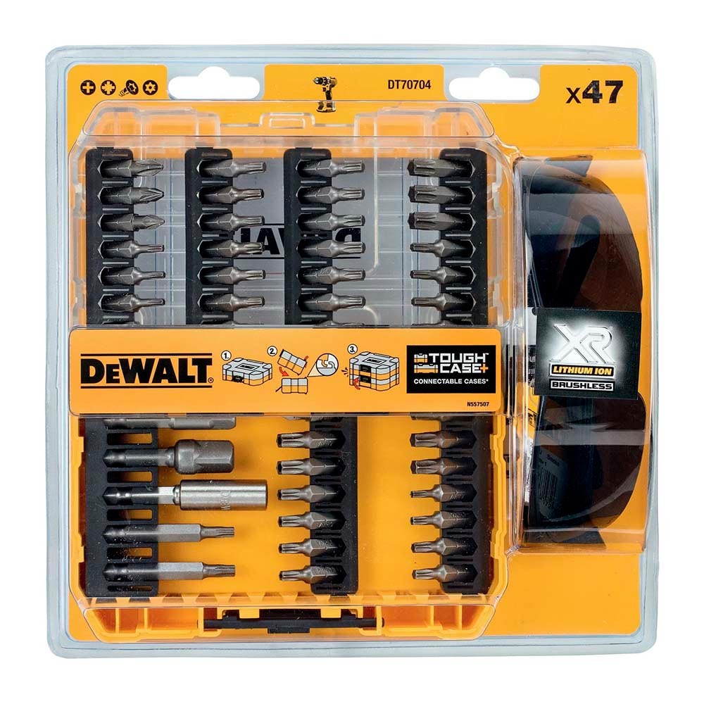 Набор бит DeWalt DT70704 + защитные очки 47шт