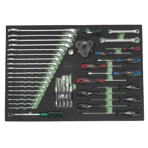 Набор инструментов 40 предметов слесарно-монтажный в ложементе JTC-US2040