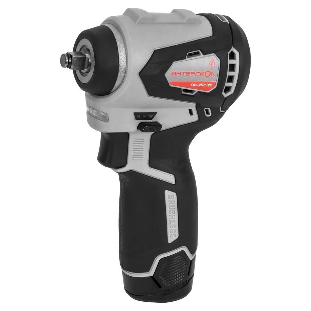 Аккумуляторный гайковерт ИНТЕРСКОЛ ГАУ-250/12ВЭ ударный