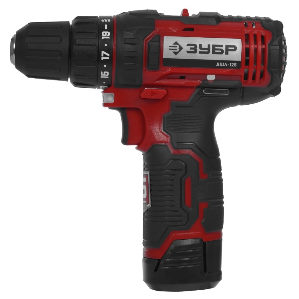 Аккумуляторная дрель-шуруповерт ЗУБР ДШЛ-125-22