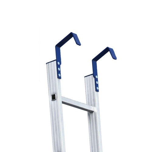 Лестница Алюмет 1*18 алюминиевая с крюками