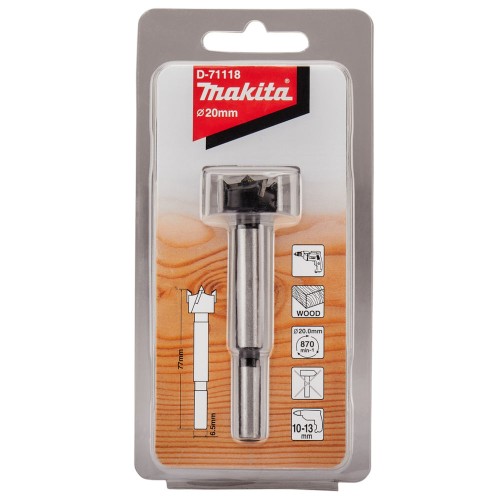Сверло Форстнера по дереву Makita STANDARD 20x77мм (D-71118)