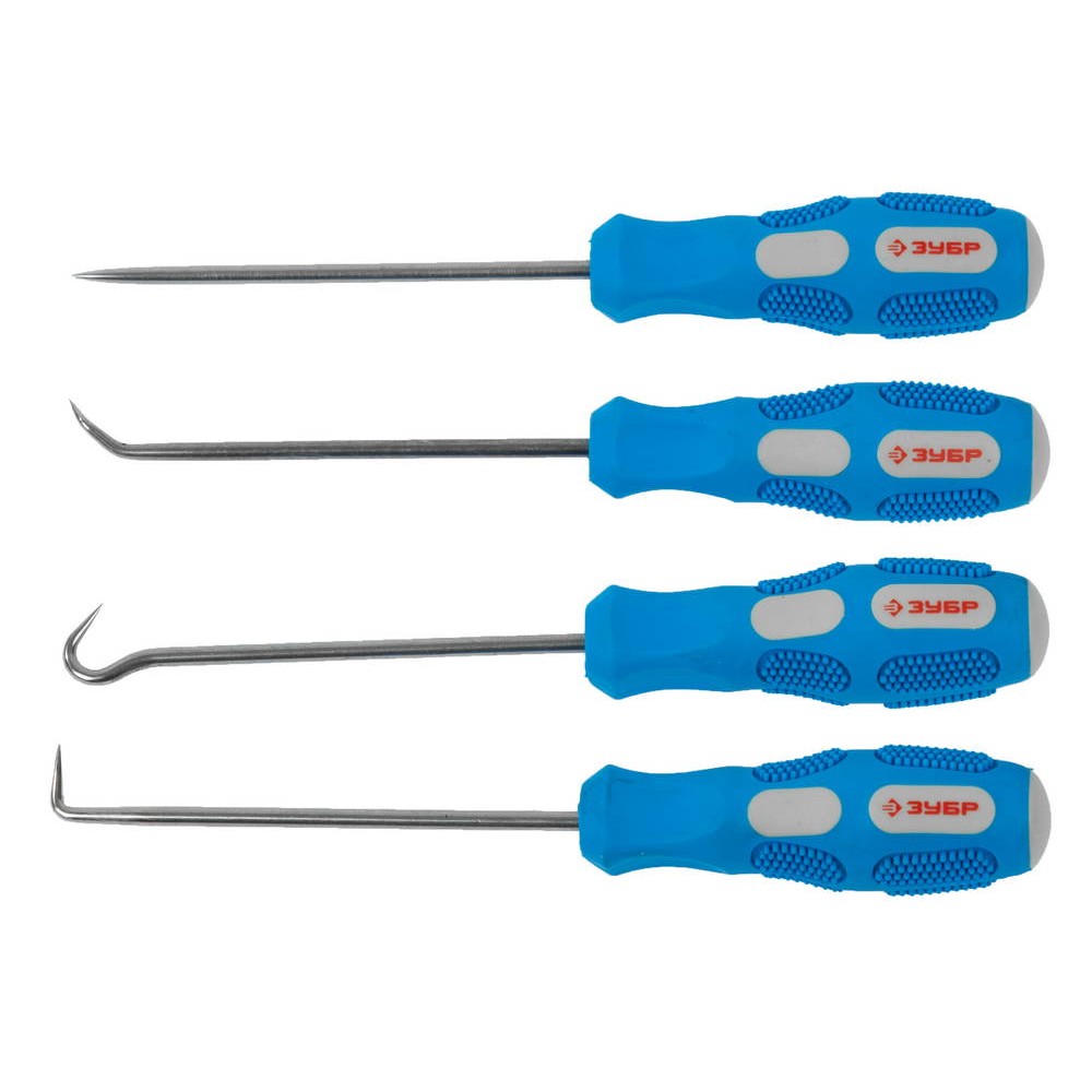 ЗУБР 4 предмета, набор крючков для слесарных работ (21553-H4)