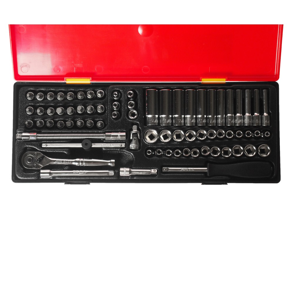 Набор головок 1/4" комбинированный 73 предмета в кейсе JTC-K2731