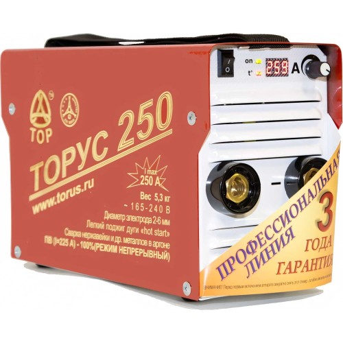 Инвертор сварочный Торус-250 с комплектом проводов