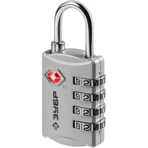 ЗУБР кодовый, TSA, 4 диска, багажный замок, Профессионал (37114)