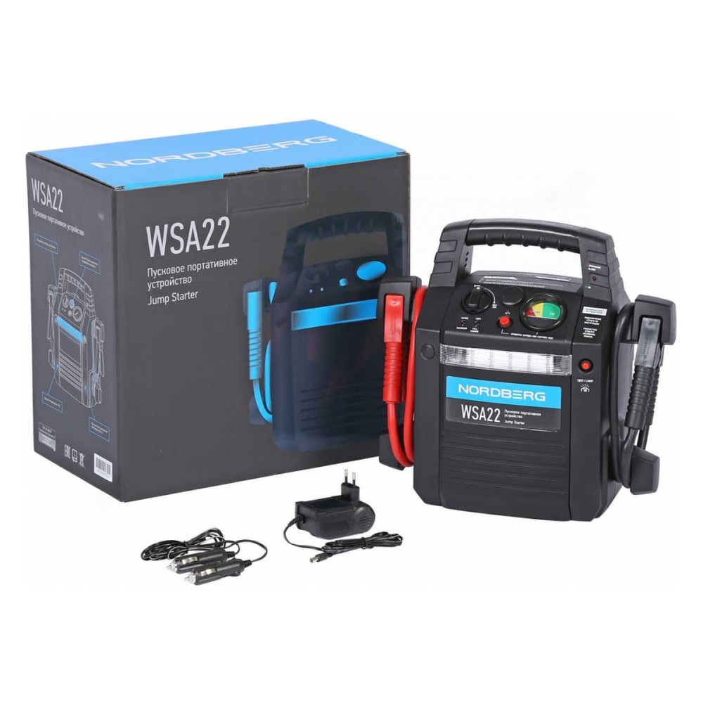 Пусковое портативное устройство 12 В, 22 А·ч NORDBERG WSA22