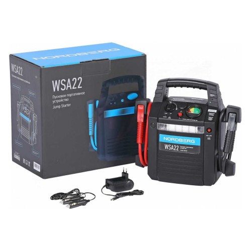 Пусковое портативное устройство 12 В, 22 А·ч NORDBERG WSA22
