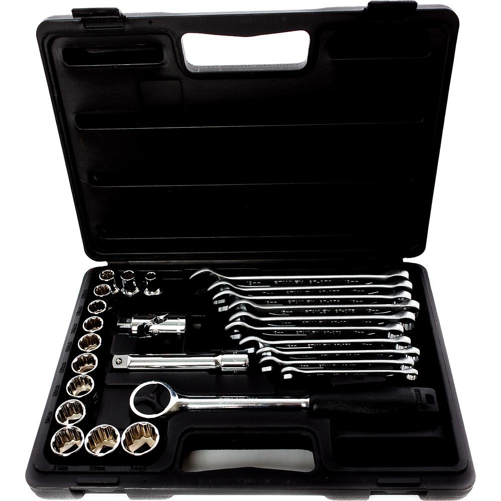 Набор торцевых головок и ключей STANLEY 1/2" 26 предметов в кейсе 1-89-105