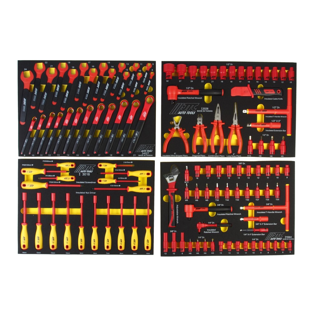 Набор инструментов 115 предметов изолированных комплект JTC