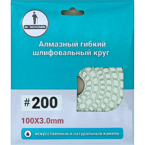 Круг шлифовальный по камню Mr. Экономик "Черепашка" №200 100мм