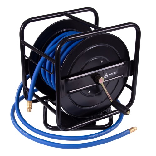 Шланг пневматический 10х15 мм, 20 м, на открытой катушке, ПВХ композитный, резьба 1/4" МАСТАК 684-10