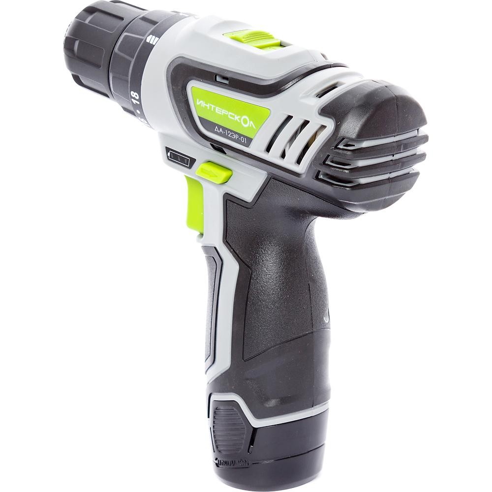 Аккумуляторная дрель-шуруповерт ИНТЕРСКОЛ ДА-12 ЭР-01 ДМ