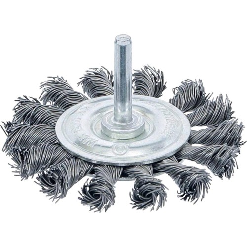 Щётка для дрели плоская, крученая, 75 мм Вихрь