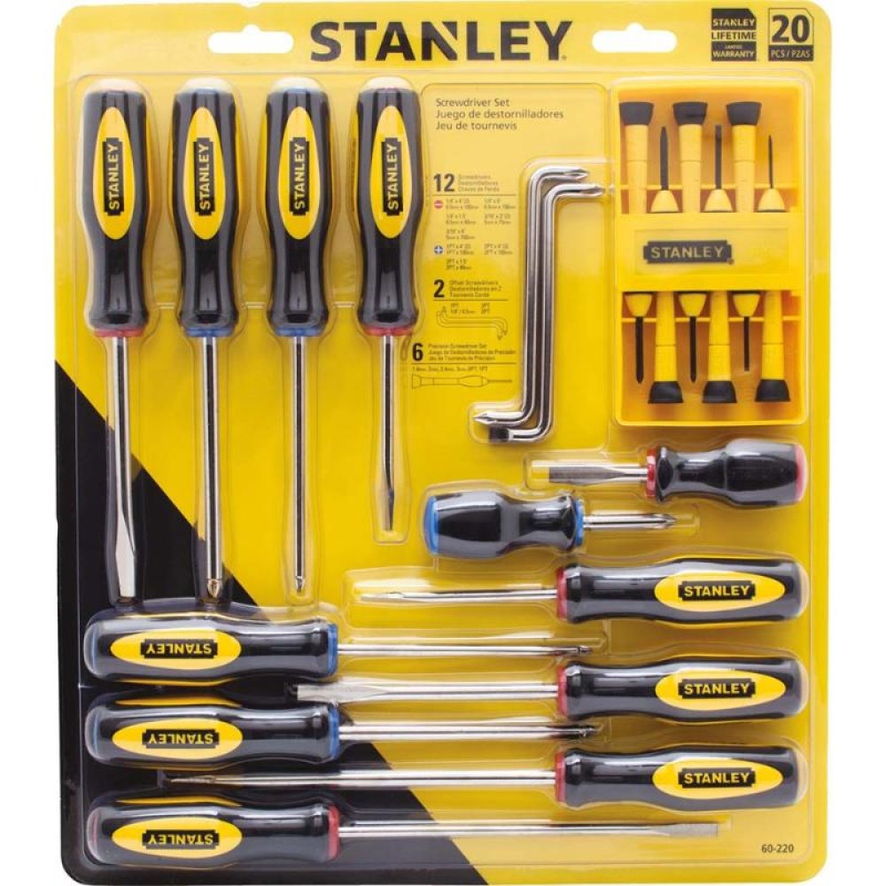 Набор отверток STANLEY 20шт 0-60-220