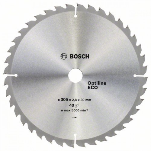 Диск пильный по дереву Bosch Optiline ECO 305х30мм 40T (798)