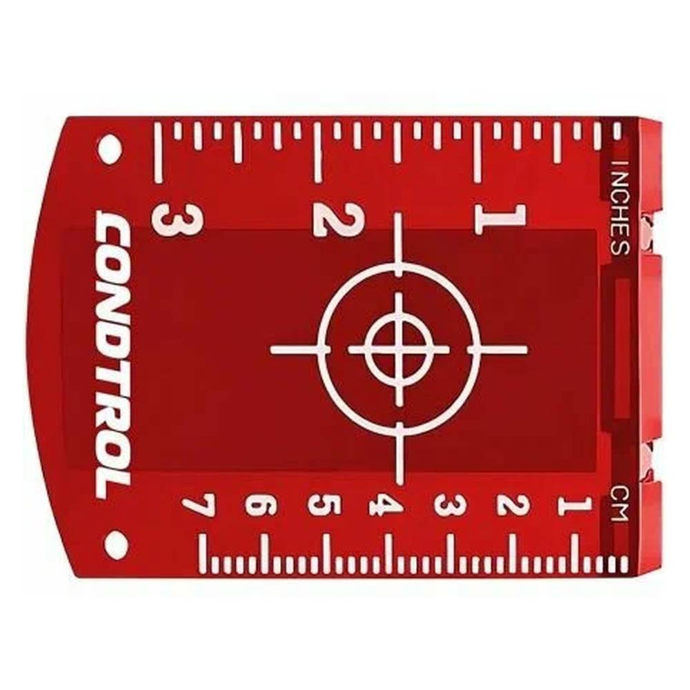 Мишень для лазерного нивелира CONDTROL магнитная (красная)